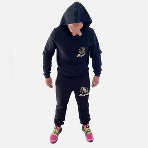 BUPKIS 📺 SHOW LIMITED EDIITION ERIC EMANUEL SWEATSUIT sz M Blk